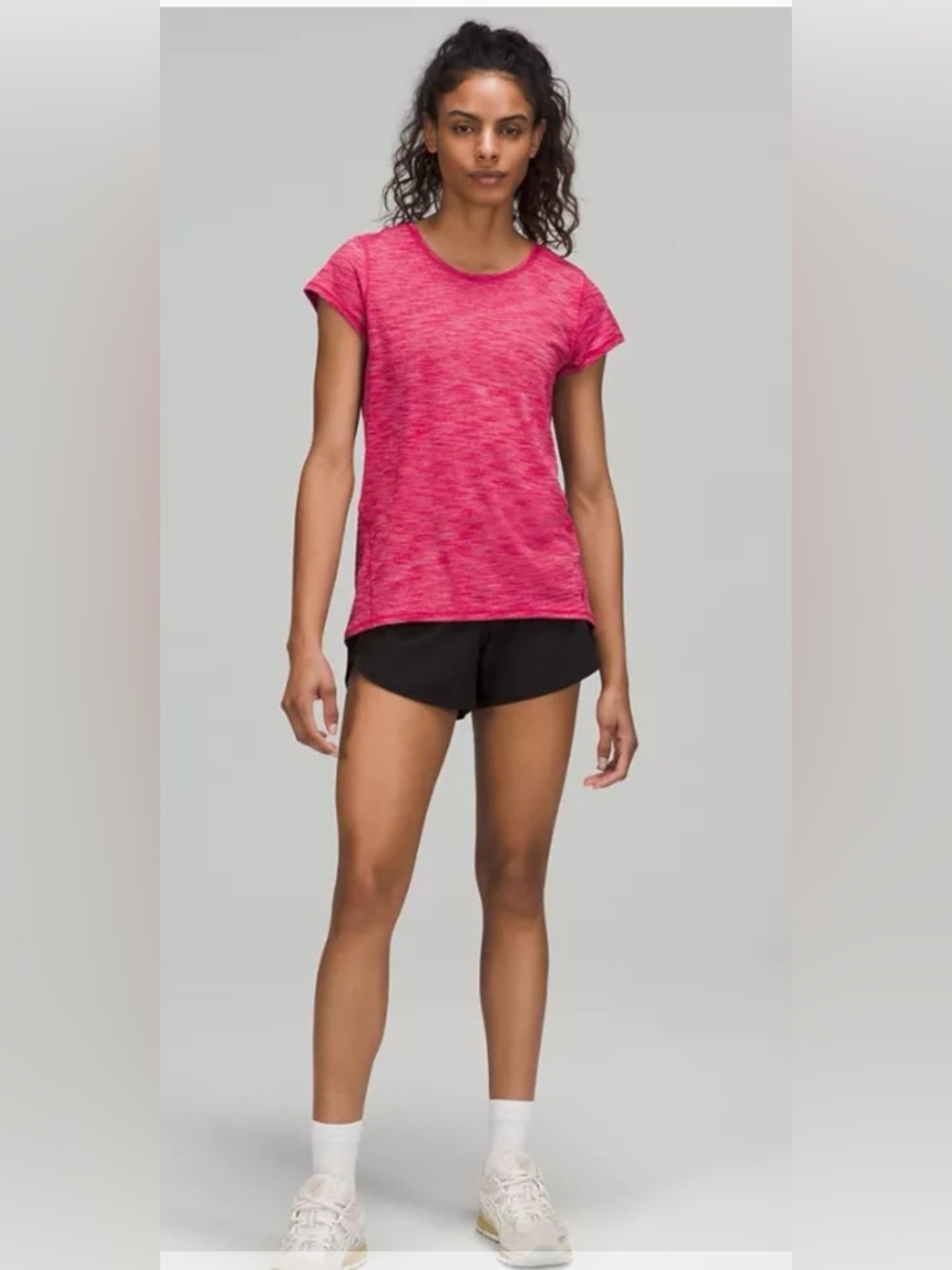 Lululemon Another Mile Short-Sleeve Shirt | Hot Pink | Size 6 Running Athleisure